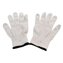 ems 1 쌍 마사지 전극 장갑 새로운 전도성 치료 손 전기 요법 리드선 1세트, 옵션 B