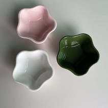 [철수네도예공방] 꽃종지 디저트 찬기 그릇 도자기, 흰색