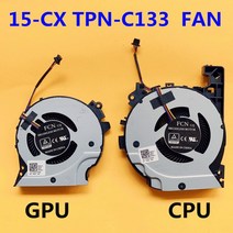 노트북쿨링패드 쿨링패드 노트북거치대 HP 15CX 15CX0598NA 15CX0040NR 15CX0999NL TPNC133 L20334001 L20335001 노트북 CPU GPU, [02] CPU AND GPU FAN