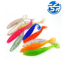 AfishLURE 축광 루어웜 5cm 15개입 볼락 우럭 전갱이, White Blue(축광), 1g