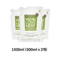 네이쳐러브메레 유아 식기 세정제, 1500ml, 6개