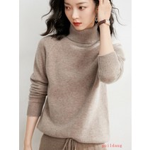 가을과 겨울 여성 느슨한 단색 짧은 바닥 스웨터 스웨터 여성