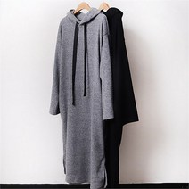 강물처럼 빅사이즈사랑해요 B686L001 메란지테입후드원피스 GO (6449730)