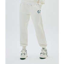 MLB 엠엘비 여성 클래식 스포츠 로고 조거팬츠 NY Cream 3FPTG0134 50CRS