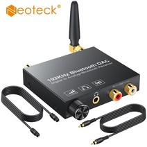 DAC 미니 앰프 블루투스 인티 헤드폰 HIFI neoteck 192khz 호환 dac, 없음