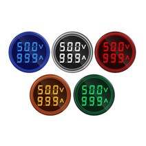 검류계 전류계 전류측정기 LED 디지털 전압계 헤르츠 HZ 미터 AC 50-500V 0-100A 전압 전류 볼트 앰프 테스터 감지기 신호등 Lndicator, Voltage Current, Yellow