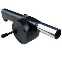 야외 요리 바베큐 팬 공기 송풍기 화재 벨 로즈 핸드 크랭크 도구 피크닉 캠핑, Black