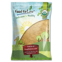 Food to Live 유기농 옐로우 마카 파우더 0.5kg1파운드 GMO 프리 코셔 생 뿌리 비건 밀가루 벌크 USA 미국, 8 Pound