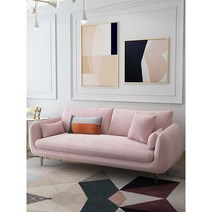 웨딩홀 신부 대기실의자 스튜디오 패브릭쇼파 3인용, 녹색 90cm