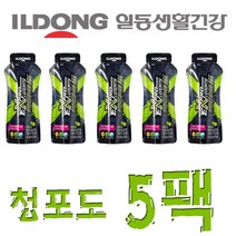 일동 하이브리드 에너지젤 마라톤 파워젤 대용량44g 5팩 4가지맛, 5개, 청포도1포