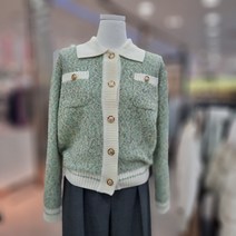 씨씨콜렉트 카라넥 컬러믹스가디건(E231KSL101)