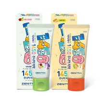 제니튼 닥터제니 1450 고불소 주니어치약 1개 어린이 초등학생치약, 1450 고불소 치약 (오렌지향) 1개