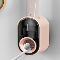 치약 디스펜서 다이소 치약짜개 욕실용품 자동 걸이 튜브짜개 화장실 거치대 파스텔 1개, 옐로우