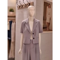 [AK PLAZA] [SOUP] 투버튼 반팔 크롭 자켓 (SZ4JJK38)