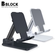 비블럭 접이식 탁상용 스마트폰 거치대 태블릿, 스마트폰 거치대(1+1), (블랙+블랙)