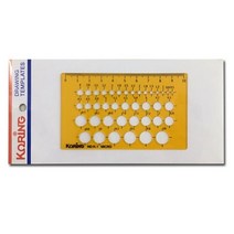 C047 56597 코링 템플렛 No.K-1 미니원형 드로잉 1개