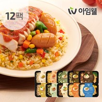 아임웰 [아임웰] 굿밸런스 라이트밀 도시락 5종 12팩, 01 계란야채 볶음밥 토마토소스