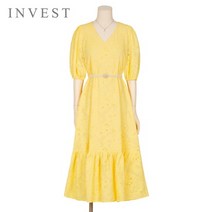 [인베스트] V넥볼륨소매아일렛원피스_V2M1OP3341