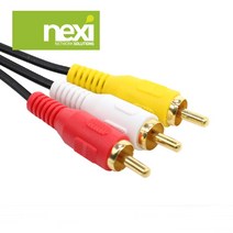 (NEXI) 3RCA(M) to 3RCA(M) 케이블 1M~10M 금장도금 고급형커넥터, 2m[NX442]