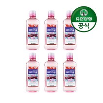유한양행 [본사직영] 유한덴탈케어 메디가글 순한맛 구강청결제 750mL 복숭아향, 6개