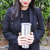 보냉컵 대용량 900ml 보냉 몬스터 여름 텀블러 대형, 3-4.커브형스트로우2ea+스트로우세척솔