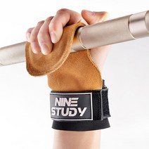 손목보호대 데드리프트 풀업 손목스트랩 손목보호대 헬스스트랩 리스트랩 리프팅 역도벨트, cowhide 3mm tan