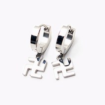 S써지컬 불교만 원터치 링귀걸이 2개세트 P0360