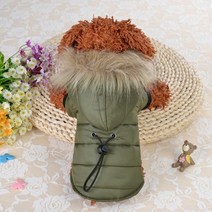 강아지 옷 나시 원피스 패딩 가을 티셔츠 겨울 조끼 후리스 신발 pawstrip Outfits 따뜻한 작은 개 winter pet dog coat for chihuahua 자켓, 엑스, 초록