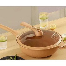 냄비 세트 코팅 신혼 찜기 볶음 세라믹 프라이 다기능, 찜기 사이즈- 30cm 뚜껑세트
