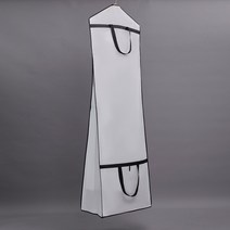 옷커버 먼지방지 의류 보관 부직포 덮개 롱패딩 통기성 큰 웨딩 드레스 접는 의류 가방 긴 푹신한 인쇄 로, 03 White_02 180x60x30 cm