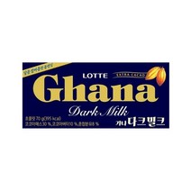 가나 다크밀크 초콜릿, 70g, 6개