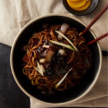 100%순메밀로 만든 밀가루 없는 글루텐프리 테프 중화 손 짜장면 소스포함 밀키트 3인분세트, 500g, 1개