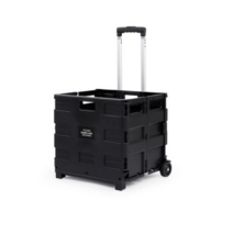 홈앤하우스 접이식 핸드카트 대형 35kg, 블랙 색상, 2개