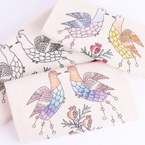 에코백 만들기 DIY 캔버스 무지 가방 에코벡 컬러링 보조 천가방 꾸미기 미술 초등 학교 학생 유아 민화 그림 색칠 공부 놀이 민화 체험, 여우 에코백