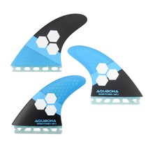 선물 핀 서핑 보드 sup am2 honeycomb tri fin set, 노란색 -b