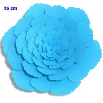 자이언트 플라워 Diy 인공 꽃 fleurs artificielles 배경 거대한 종이 1 조각 웨딩 파티 장식 베이비 샤워, 14 Blue_01 15cm