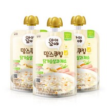 맘스쿠킹 유아 초기 이유식 닭가슴채소 6개월 3개 간식, 맘스쿠킹 유아 초기 이유식(닭가