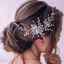 진주 크리스탈 웨딩 헤어 코사지 헤어핀 TQ0349Z
