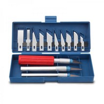 페이퍼 종이 나무 아트 정밀 커터 공예 공작 프라모델 3D 프린터 후가공 조각 칼 13pcs 세트 M10664, 상세페이지 참조