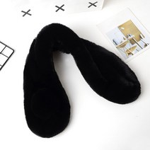 밍크퍼목도리 폭스머플러 모피목도리 여우 Luxury Winter Faux Fur Collar Coat Women Scarf Warm Hairy Soft Shawl Decor For