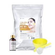 린제이 프리미엄 모델링팩 1kg+ DIY 앰플 + 피부샵용 고급 팩도구 3종세트 지퍼백 고무팩 티트리 비타민 콜라겐 차콜 카렌듈라 골드 스피룰리나, 카렌듈라 1kg, 아카시아콜라겐 100% 20ml