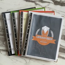 친환경 에코 메뉴판 + 속지5매 / A4우드 메뉴판 + 속지5매, 에코메뉴판 백색+리필 속지 5매 포함