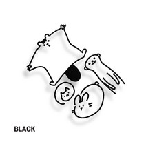 sticky 노트북스티커 캐리어 핸드폰 아이패드 맥북 냉장고 꾸미기, ns-22(블랙)