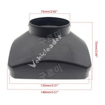 공기 출구 환기구 커버 공기 디젤 주차 히터 부품 Webasto 히터 2KW 5KW 자동차 트럭 버스 캐러밴 보트 온난화, 5KW Single Hole 75mm