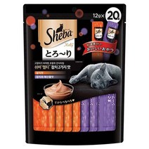 쉬바 멜티 고양이 파우치 간식 참치 10p + 참치와 해산물 10p, 쉬바 멜티 참치 2가지맛, 2세트