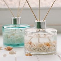 아스파시아 제주도의 바다향기 디퓨저 선물 세트, 아이스화이트, 코튼 블러썸