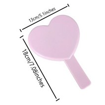 휴대용손거울 도매 메이크업 거울 손 개최 광장 사용자 정의 로고 매일 핑크블랙화이트 작은, style9+5pcs with logo