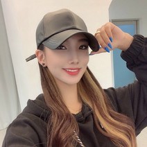 레더 무지 가죽 볼캡 모자 5color