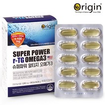 오리진 수퍼파워알티지오메가3, 2개, 1200mg 30캡슐