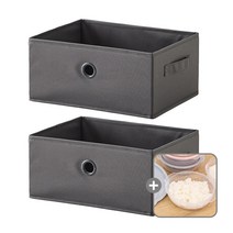 한샘 샘 폴리 수납바스켓 2P 수납박스 정리 (10종/택1, 08.샘폴리바스켓(중)그레이 2개+가쯔